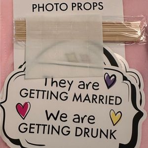 Photo Props for wedding showers, weddings or engagement parties!